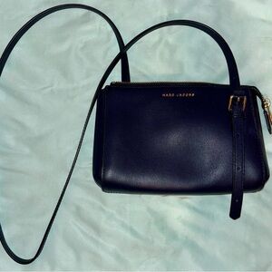 Marc Jacobs Navy Leather Crossbody Bag